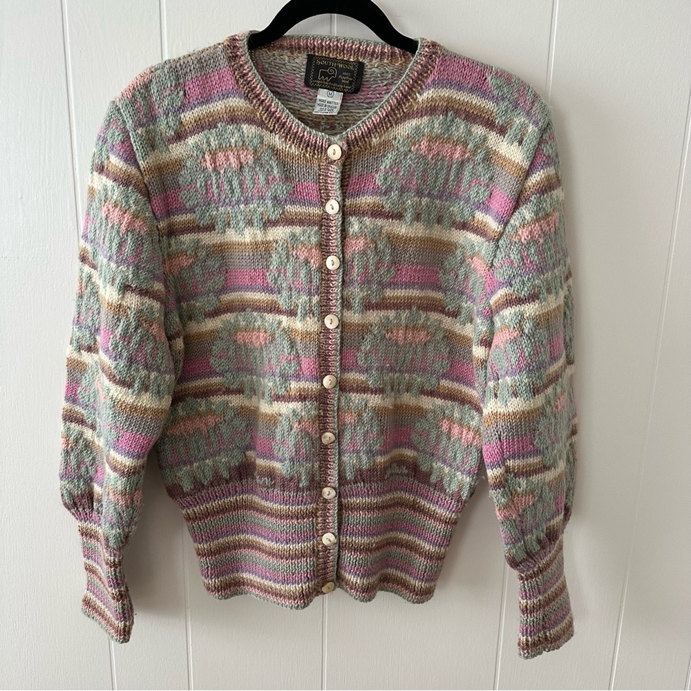 Vintage Wool Cardigan Sweater